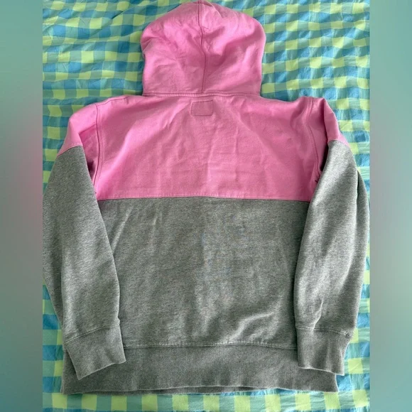 Pink Colour Block Roots Hoodie - Picture 2 of 4